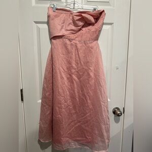 Gianni Bini Shell Women's Ivory Orange Striped Dress Select Size 6